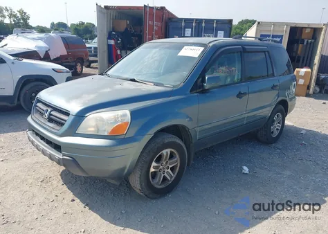 2005 Honda Pilot Ex-L from USA, damaged, VIN 2HKYF18785H565602